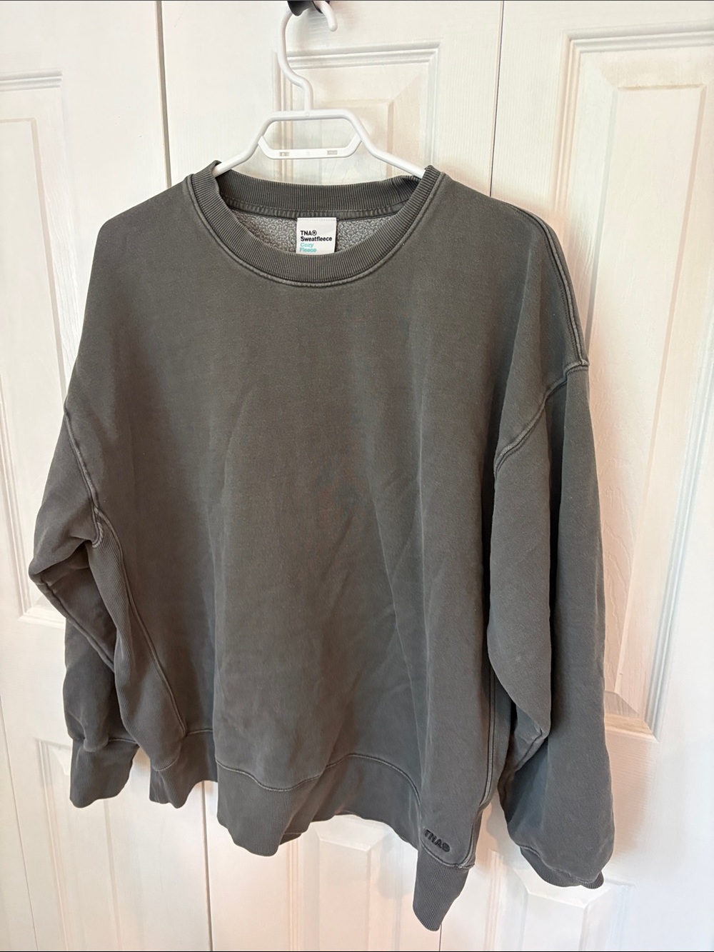 TNA sweatfleece boyfriend fit Crewneck Sweatshirt